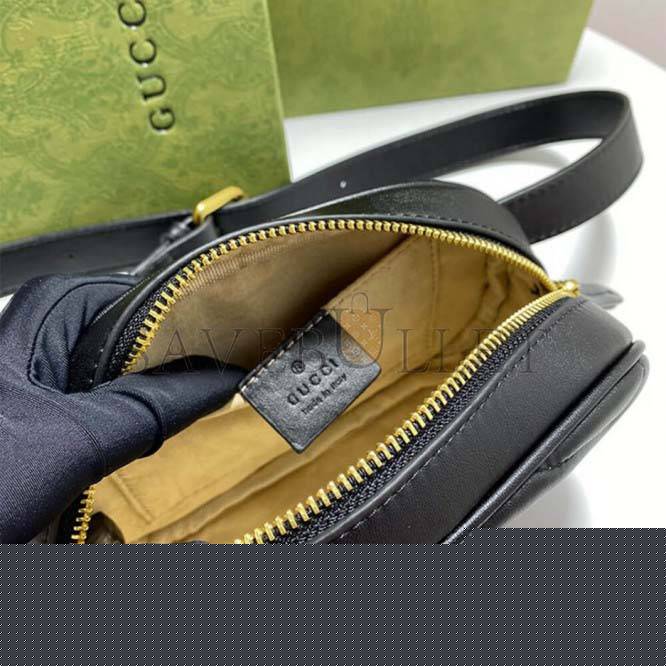 G*u*i marmont quilted leather belt bag 476434  (18*11*15cm)